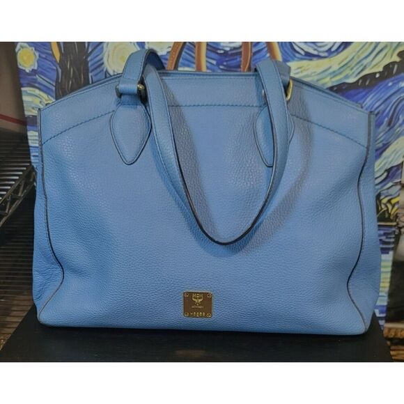 MCM Handbags - MCM - Large Pebbled Leather Shoulder Bag